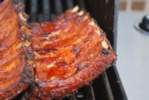 Barbecue Ribs on a Gas Grill